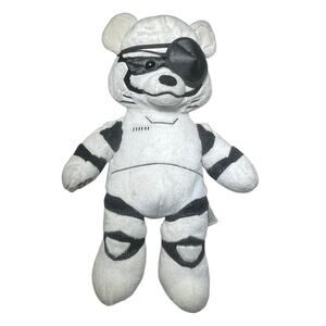 Build-A-Bear Pirate Stormtrooper Plush White Bear Star‎ Wars Costume Eye Patch